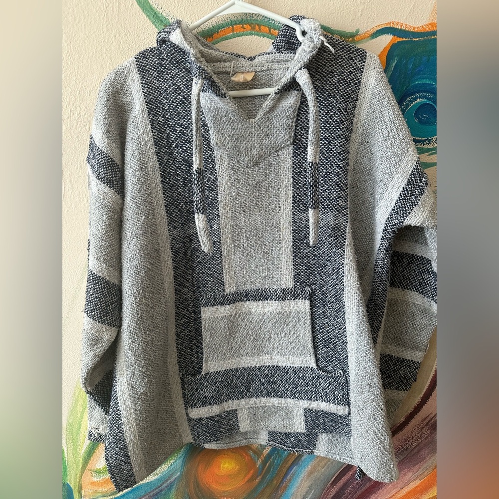 Light Blue/Gray Baja Hoodie